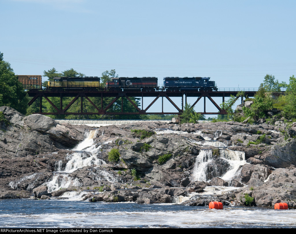 POWA 354 Crosses the Androscoggin River